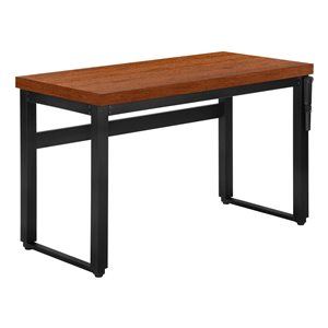 Monarch Specialties Brown 47.25-in Modern/Contemporary Adjustable Desk