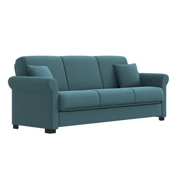 Handy Living Kamryn Caribbean Blue Polyester Sofa Bed