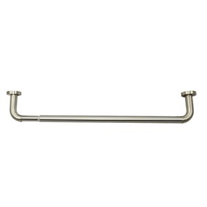 Versailles Home Fashions Privacy 28-in to 48-in Brushed Nickel Steel Single Curtain Rod