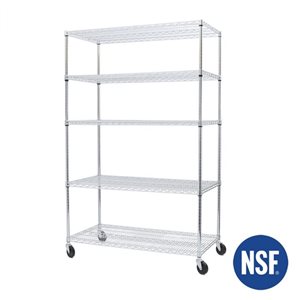 Seville Classics Vancouver 24 x 48 x 72-in 5-Tier Heavy Duty Shelving