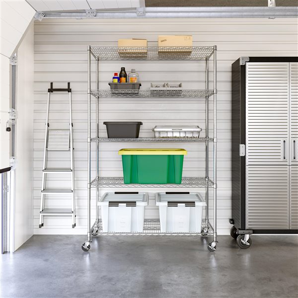 Seville Classics Vancouver 24 x 48 x 72-in 5-Tier Heavy Duty Shelving