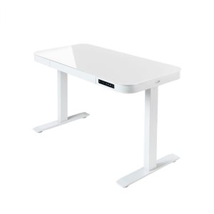 Seville Classics 47.6-in White Modern Height Adjustable Desk