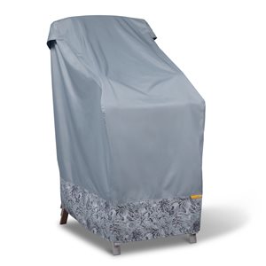 Housse pour meuble de patio carrée Vera Bradley par Classic Accessories en polyester gris