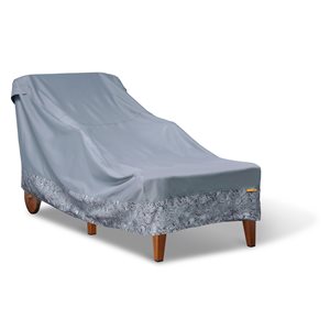 Housse pour meuble de patio Vera Bradley par Classic Accessories rectangulaire en polyester gris