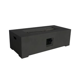 Bond 42-in 50,000 BTU Black Composite Outdoor Liquid Propane Fire Pit