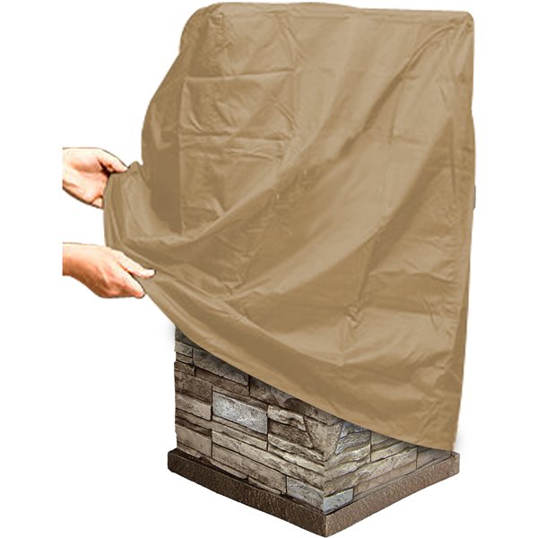 Bond Newcastle 40,000 BTU Brown Composite Outdoor Liquid Propane Fireplace