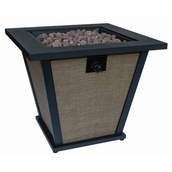 Bond Brently 50,000 BTU Brown Steel Outdoor Liquid Propane Fire Pit