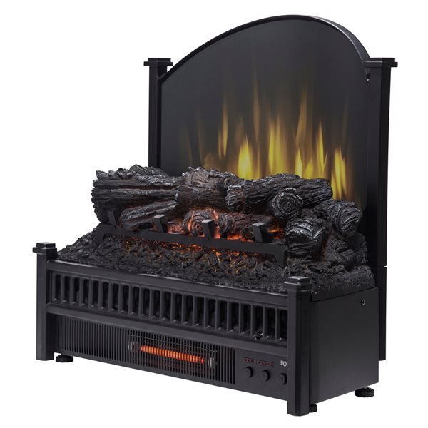 Pleasant Hearth 23-in W 4777-BTU Black Electric Fireplace Logs Heater  Included (Remote Control Included) LK-24 | RONA