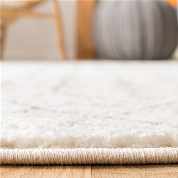 Safavieh Tulum Elida 10-ft x 13-ft Ivory/Grey Rectangular Indoor Distressed/Overdyed Bohemian/Eclectic Area Rug