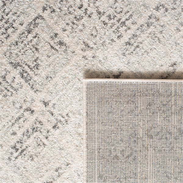 Safavieh Tulum Virden 6-ft x 9-ft Ivory/Grey Rectangular Indoor Distressed/Overdyed Bohemian/Eclectic Area Rug