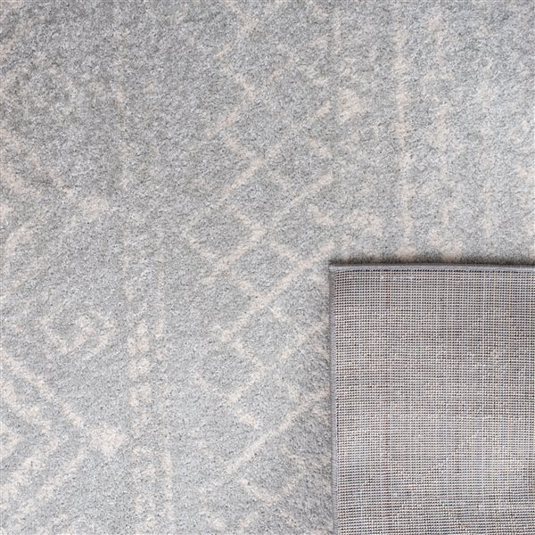 allen + roth 2 X 7 (ft) Neutral Gray Indoor Distressed/Overdyed