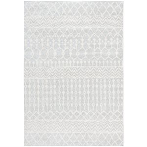 Safavieh Tulum Colfax 3-ft x 5-ft Light Grey/Ivory Rectangular Indoor Distressed/Overdyed Bohemian/Eclectic Throw Rug