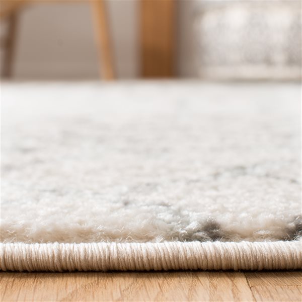 Safavieh Tulum Colfax 8-ft x 10-ft Ivory/Grey Rectangular Indoor Distressed/Overdyed Bohemian/Eclectic Area Rug