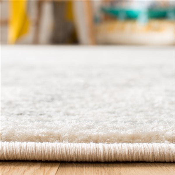 Safavieh Tulum Otero 9-ft x 12-ft Ivory/Grey Rectangular Indoor Distressed/Overdyed Bohemian/Eclectic Area Rug