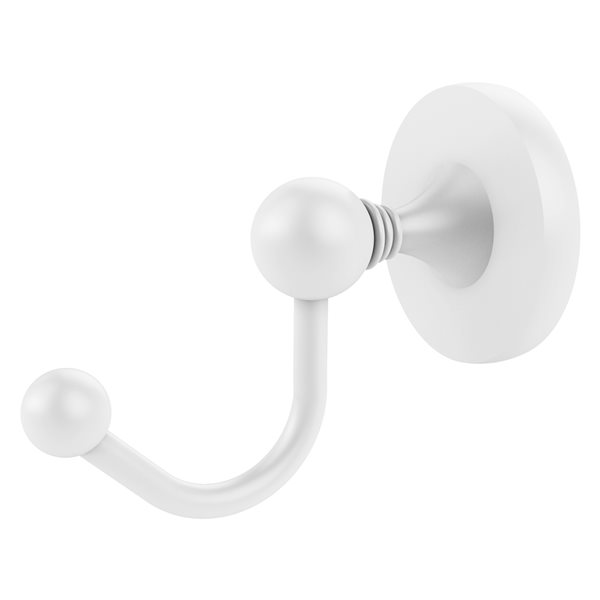 Allied Brass Shadwell 1-Hook Matte White Towel Hook