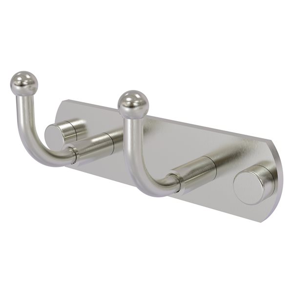 Allied Brass Skyline 2-Hook Satin Nickel Towel Hook