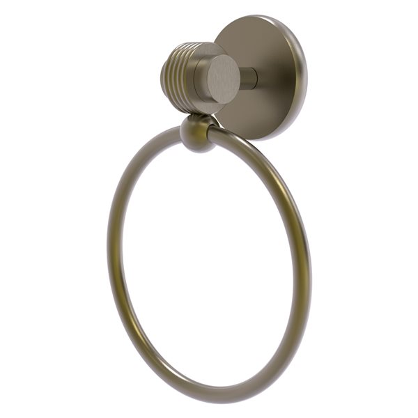 Allied Brass Satellite Orbit Two Antique Brass Wall-Mounted Towel Ring