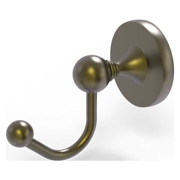 Allied Brass Shadwell 1-Hook Antique Brass Towel Hook