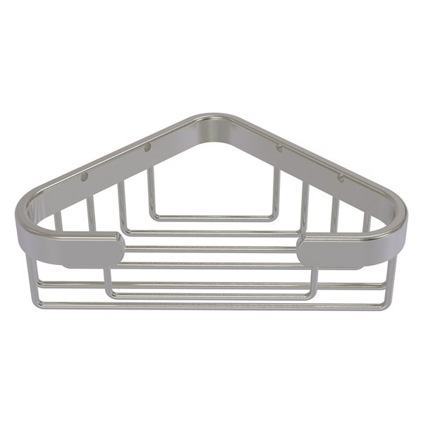 Allied Brass 1.3-in H Solid Brass Satin Nickel Hanging Shower Caddy