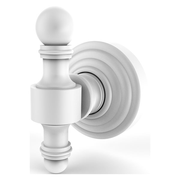 Allied Brass Retro Wave 1-Hook Matte White Towel Hook