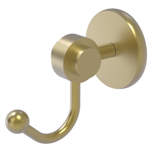 Allied Brass Satellite Orbit Two Satin Brass 1-Hook Towel Hook