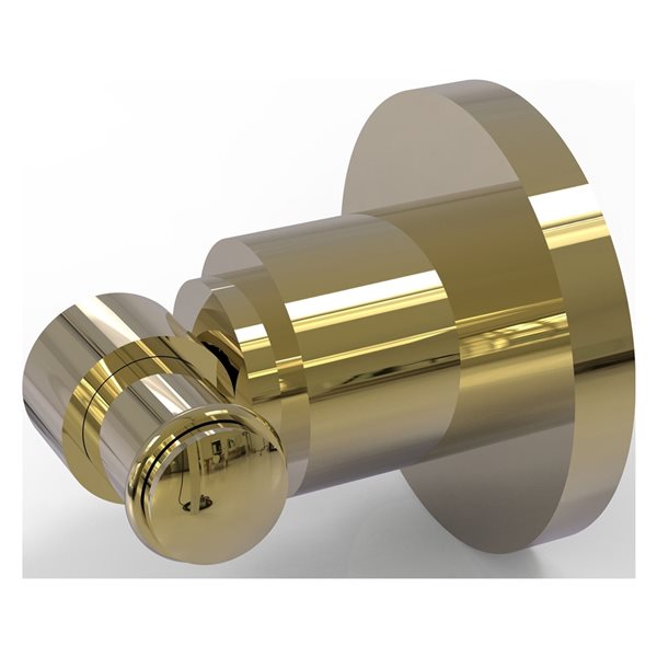 Allied Brass Washington Square 1-Hook Unlacquered Brass Towel Hook