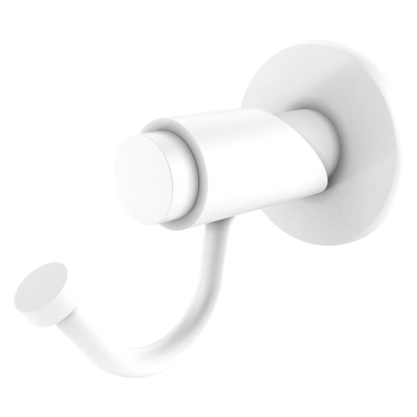 Allied Brass Tribecca Matte White 1-Hook Towel Hook