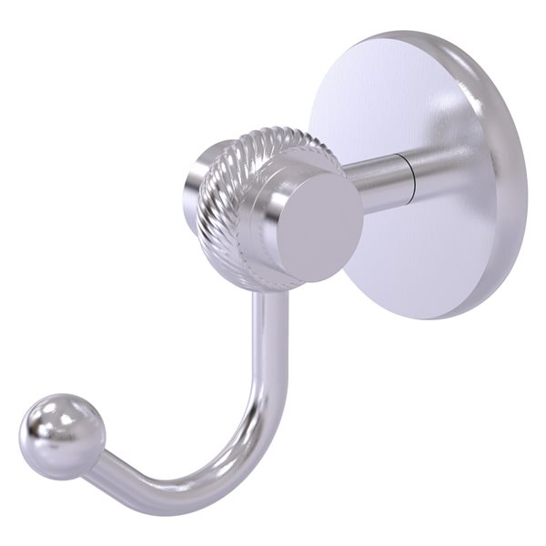Allied Brass Satellite Orbit Two 1-Hook Satin Chrome Towel Hook