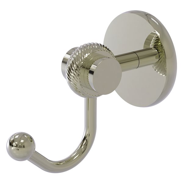 Allied Brass Satellite Orbit Two 1-Hook Polished Nickel Towel Hook