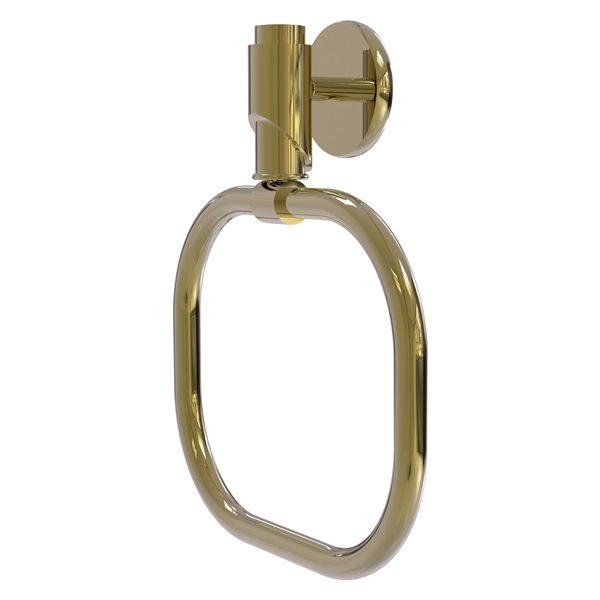 Allied Brass Tribecca Unlacquered Brass Wall Mount Towel Ring