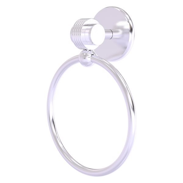 Allied Brass Satellite Orbit Two Satin Chrome Wall-Mounted Towel Ring