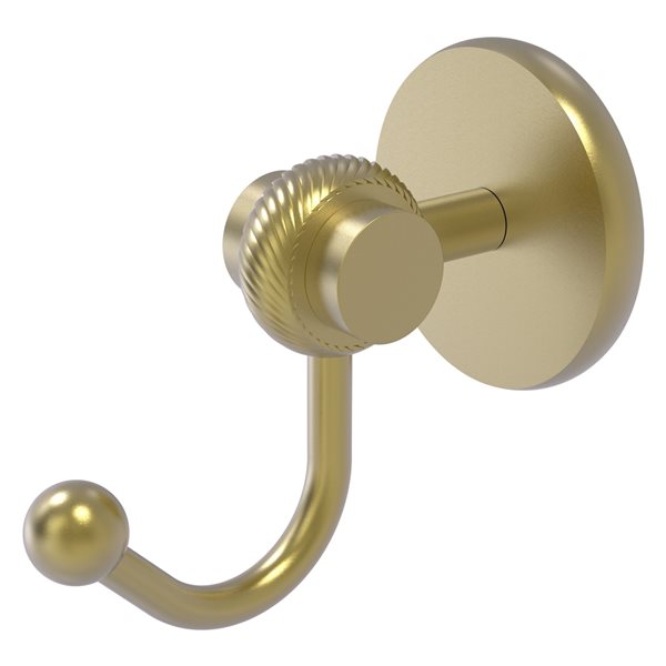 Allied Brass Satellite Orbit Two 1-Hook Satin Brass Towel Hook