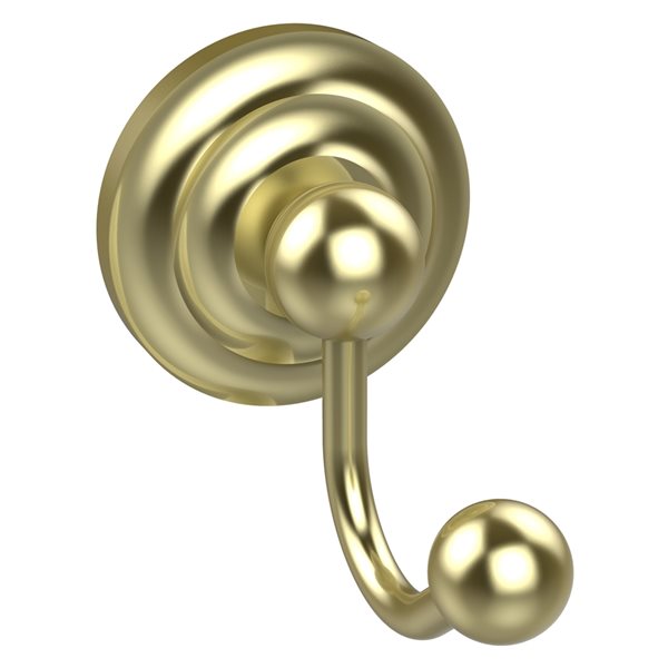 Allied Brass Prestige Que New 1-Hook Satin Brass Towel Hook