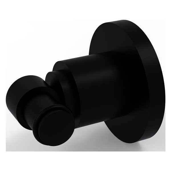 Allied Brass Washington Square 1-Hook Matte Black Towel Hook