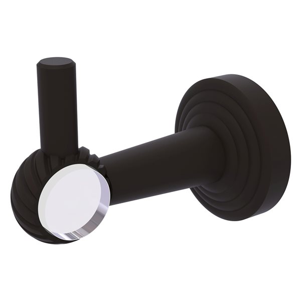 Allied Brass Pacific Beach 1-hook Oil Rubbed Bronze Towel Hook with Twisted Accents