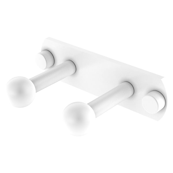 Allied Brass Prestige Skyline 1-hook Matte White Towel Hook