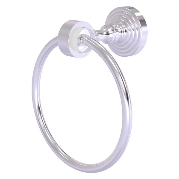 Allied Brass Pacific Grove Satin Chrome Wall Mount Towel Ring