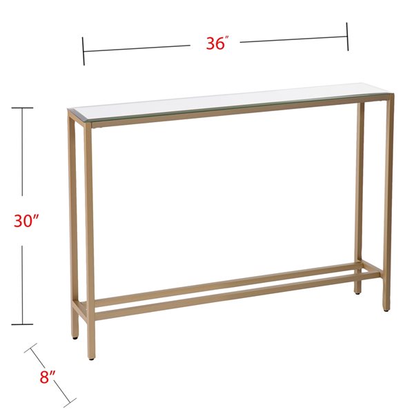 8 deep console deals table