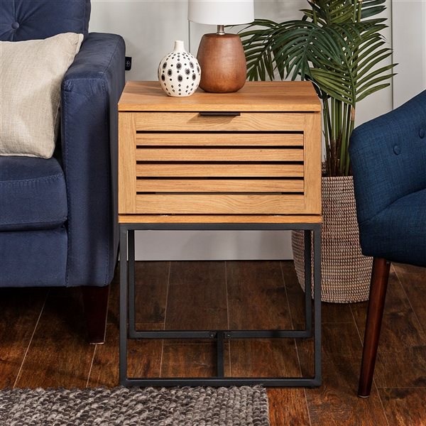 Walker Edison Jackson English Oak Nightstand