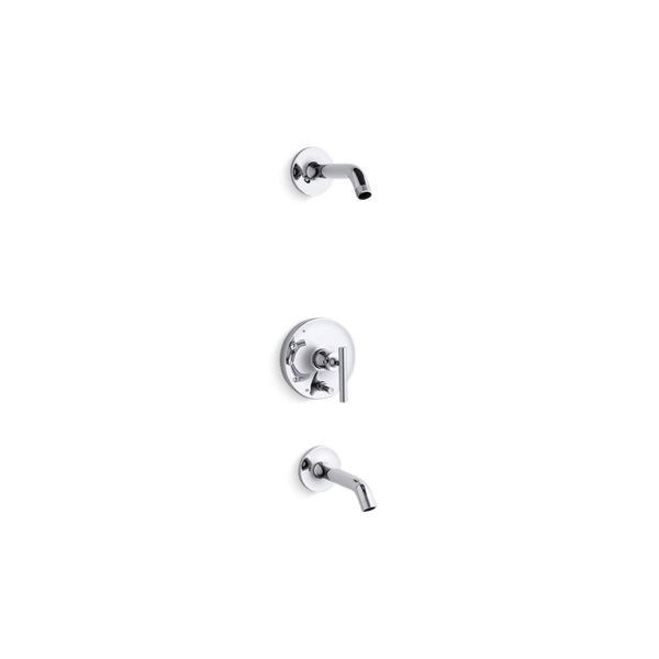 KOHLER Purist Polished Chrome 1 Handle Bathtub And Shower Faucet T14420   330930870 MainImage 001 L 