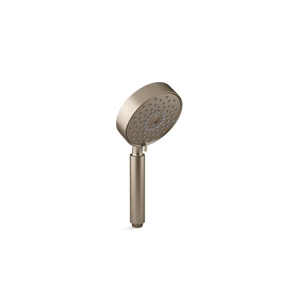 KOHLER Purist Brushed Bronze 2.5 GPM (9.5 LPM) 3-Spray Hand Shower