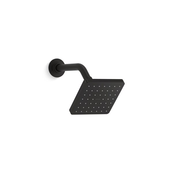 KOHLER Parallel Matte Black 2.5 GPM (9.5 LPM) 1-Spray Shower Head