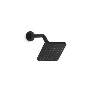 KOHLER Parallel Matte Black 2.5 GPM (9.5 LPM) 1-Spray Shower Head