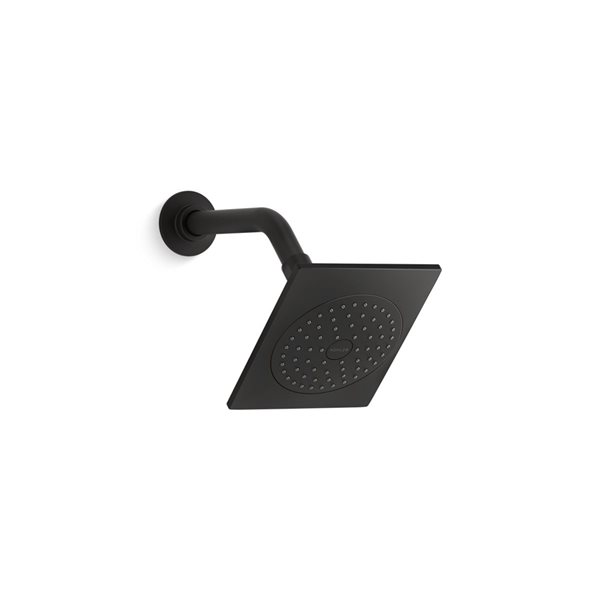 KOHLER Loure Matte Black 2.5 GPM (9.5 LPM) 1-Spray Shower Head