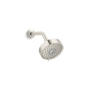 Pomme de douche nickel poli Purist par Kohler de 2,5 GPM (9,5 LPM) à 3 jets