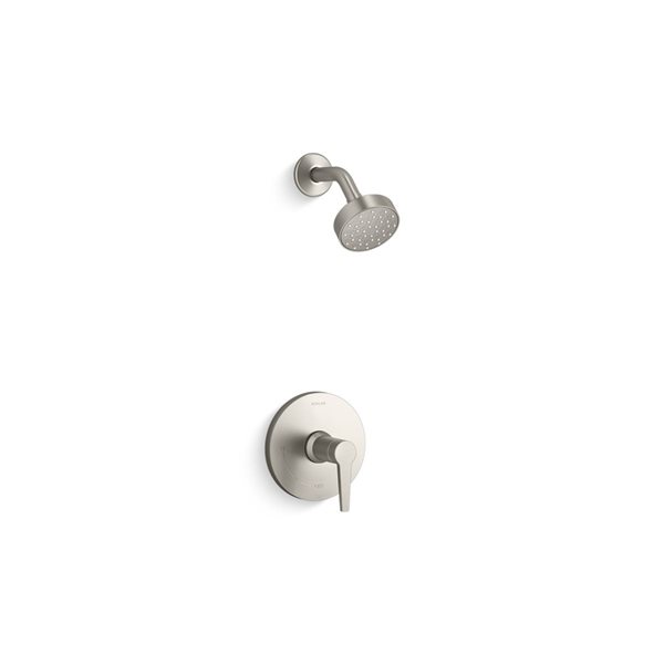 KOHLER Pitch Brushed Nickel 1-Handle Shower Faucet