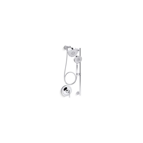 KOHLER Purist Polished Chrome 3-Spray 2.5 GPM (9.5 LPM) Hand Shower