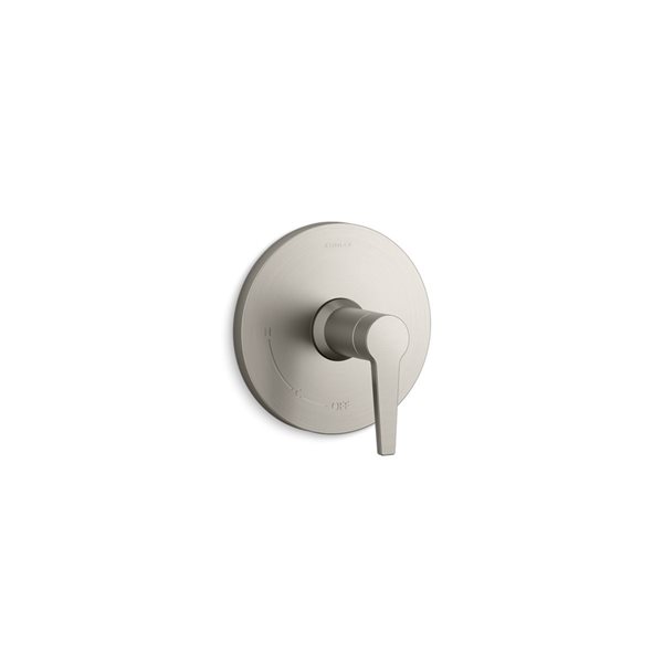 KOHLER Pitch Brushed Nickel Lever Shower Faucet Handle