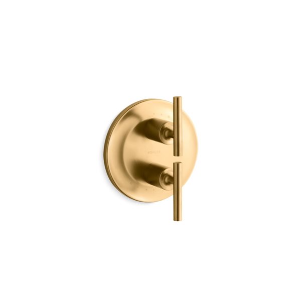 KOHLER Purist Lever Shower Faucet Handle in Brushed Brass