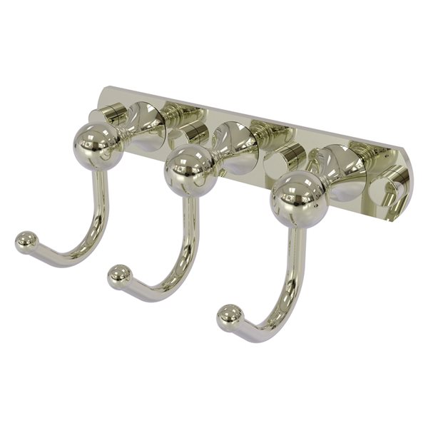 Allied Brass Shadwell 3-hook Polished Nickel Towel Hook